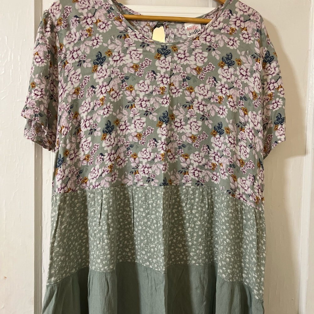 Floral Sage Green Women's Top